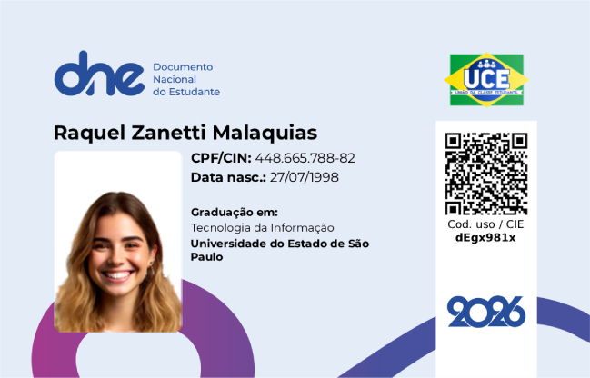 Carteirinha de estudante Vou de Meia